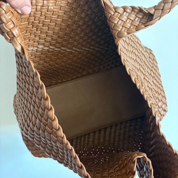 Woven Tote Bag in Brown - Picture 5 of 5